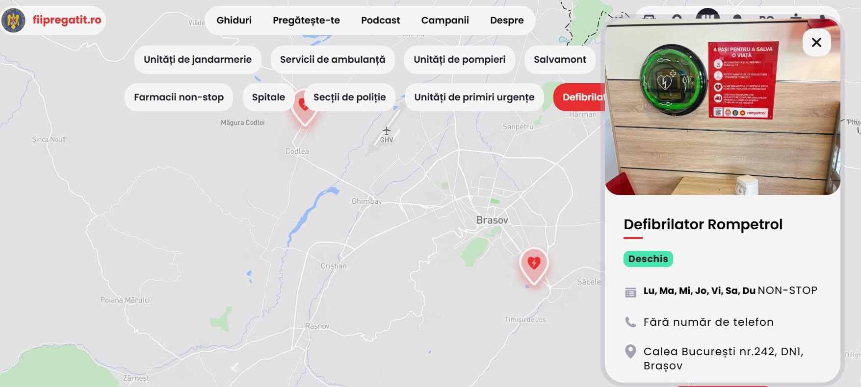 Rompetrol defibrilatoare 